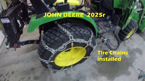 My Items. . John deere 2025r tire chains